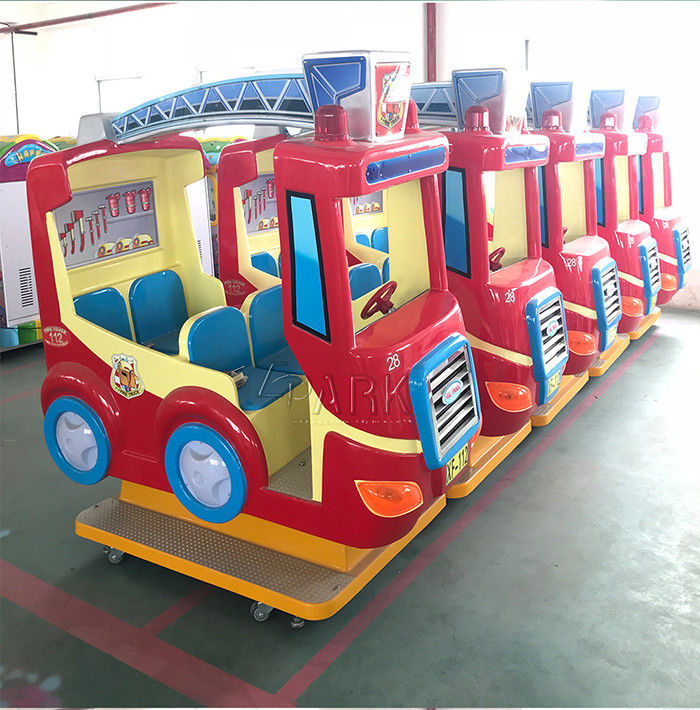 English Version Fire Truck Kiddy Ride Machine Children Swing Car coin pull game machine for sale