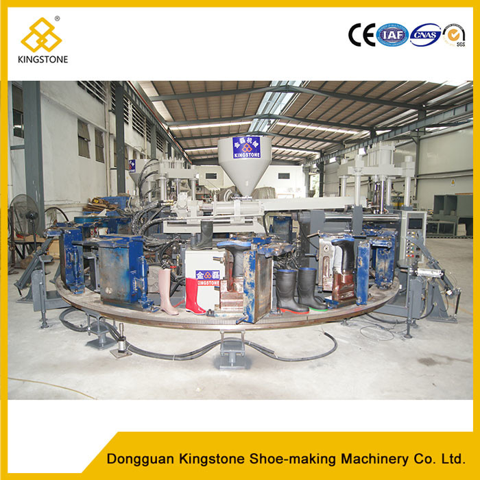 Rotary Single Color Rain Boot Making Machine 80-100 Pairs Per Hour / 12 Stations