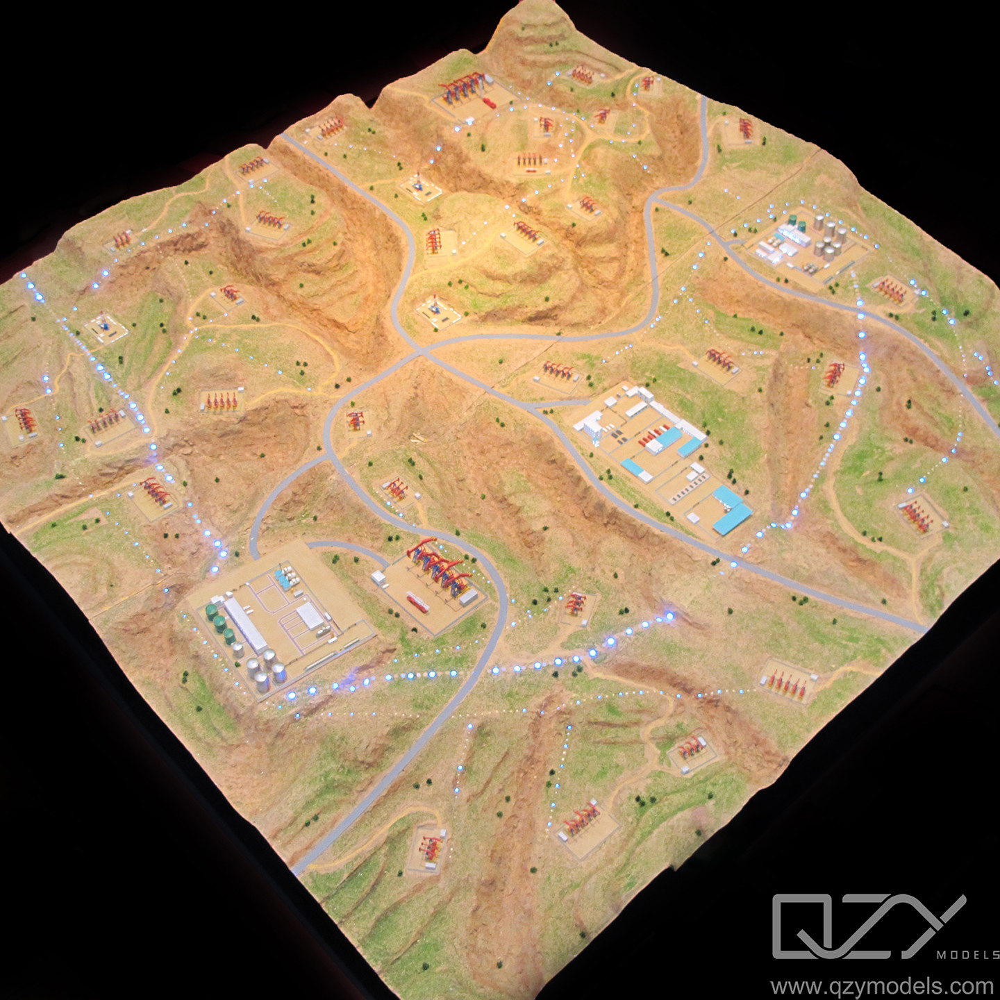 1/200 Petroleum Extraction Scene Display Model for Demonstrating Oil Extraction Process
