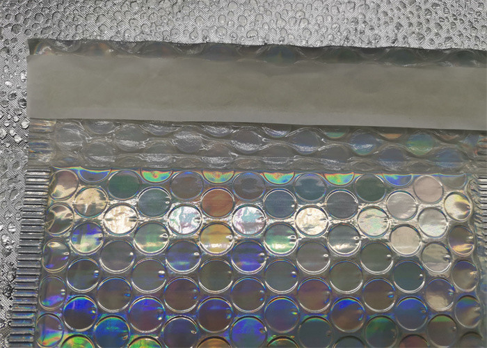 Holographic Laser Waterproof Poly Mailer Bubble Bags Self Adhesive
