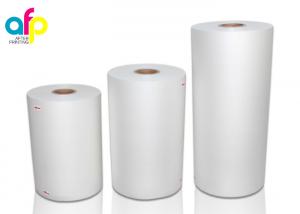 Buy cheap FDA Lamination Plastic Roll White BOPP Thermal Laminating Film for Printing product