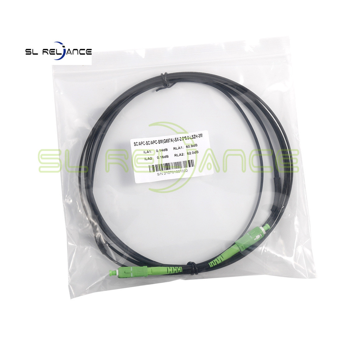 LC/UPC- FC/UPC SM DUPLEX G.652D Fiber Optic Patch Cord 3.0mm*2