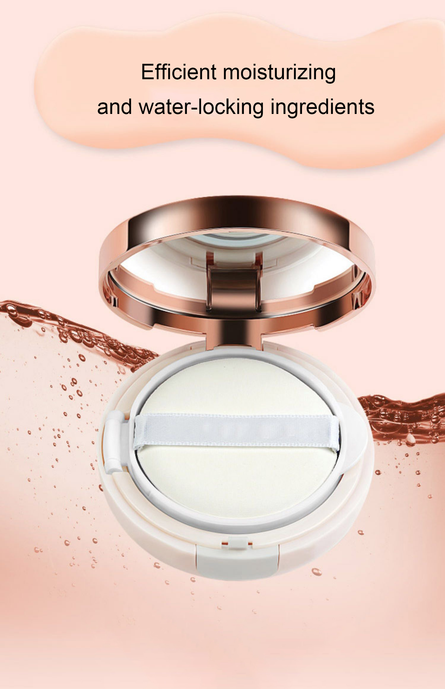 Korea Air Cushion CC Cream Foundation Brighten Waterproof