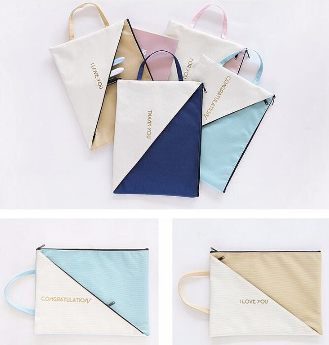 Professional Cosmetic Bag Canvas Zipper Pouch Wholesale, Private Label Makeup Bag, Canvas Bag with Zipper bagplastics