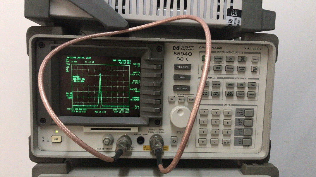 9 kHz–2.9 GHz DVB-C QAM RF Spectrum Analyzer HP Agilent 8594Q