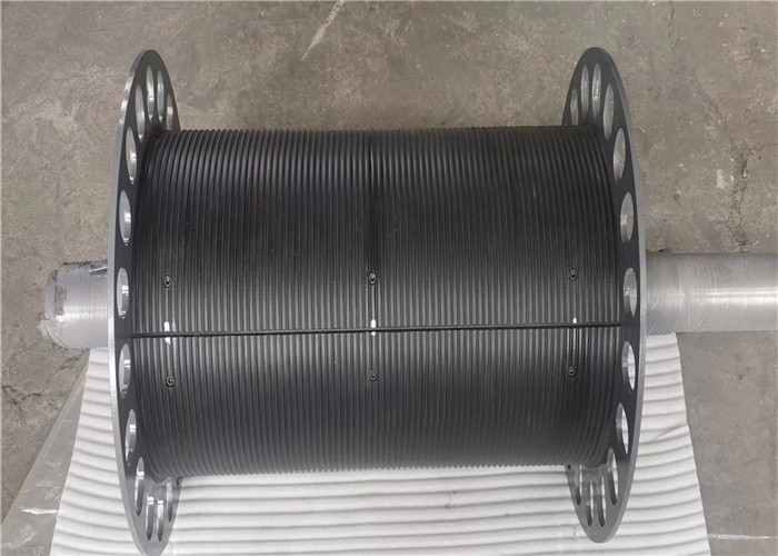 Anti Static Insulation Rope Drum Covered With LEBUS Groove Nylon Sleeves