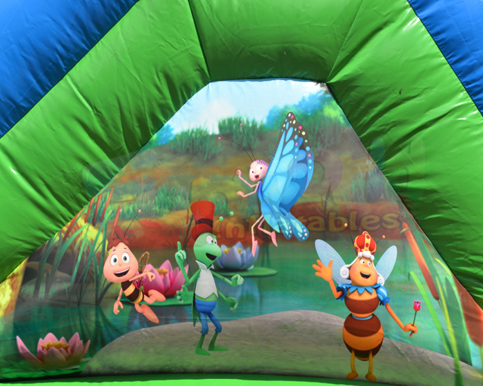 1000D PVC Tarpaulin Inflatable Bouncer Slide For Kindergarten