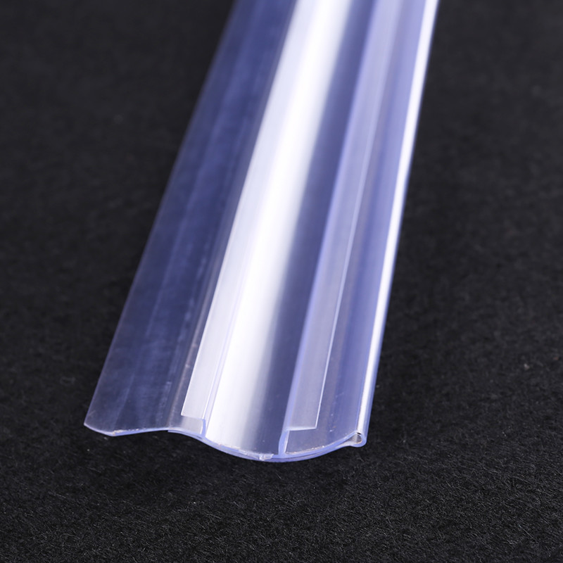 PVC Price Strip Holder Use For Supermarket Shelf Transparent