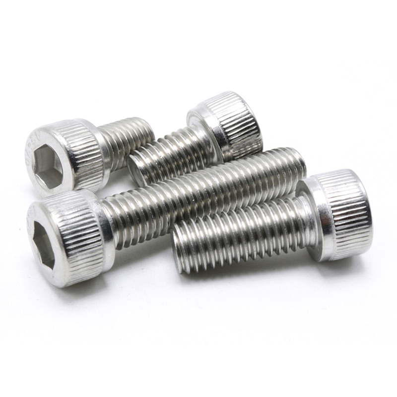 Plain Din912 Stainless Steel A2-70 Round Flat Head Bolt Socket Head Cap Bolt M2 M4 M5 M8 M10 M12 M16