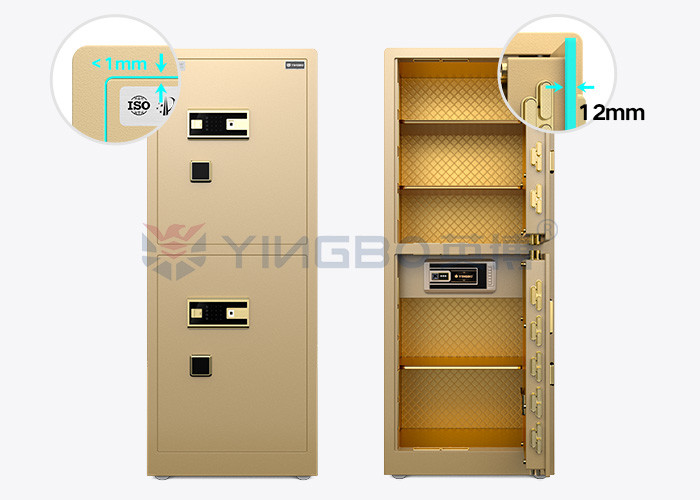 Dual Alarm Solid Steel Large Luxury Smart Home Safe Box YB/RS-150D