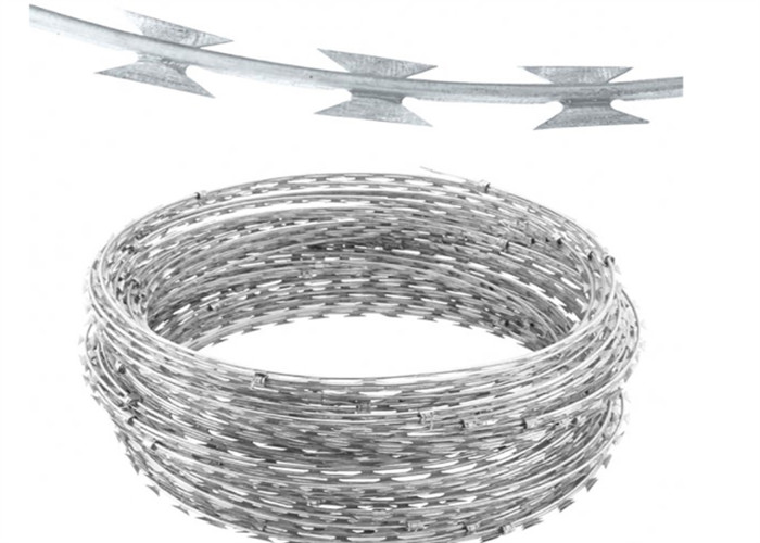 Ss 304 Hot Dip Galvanized Razor Sharp Barbed Wire Cbt-65 33 Loops Security