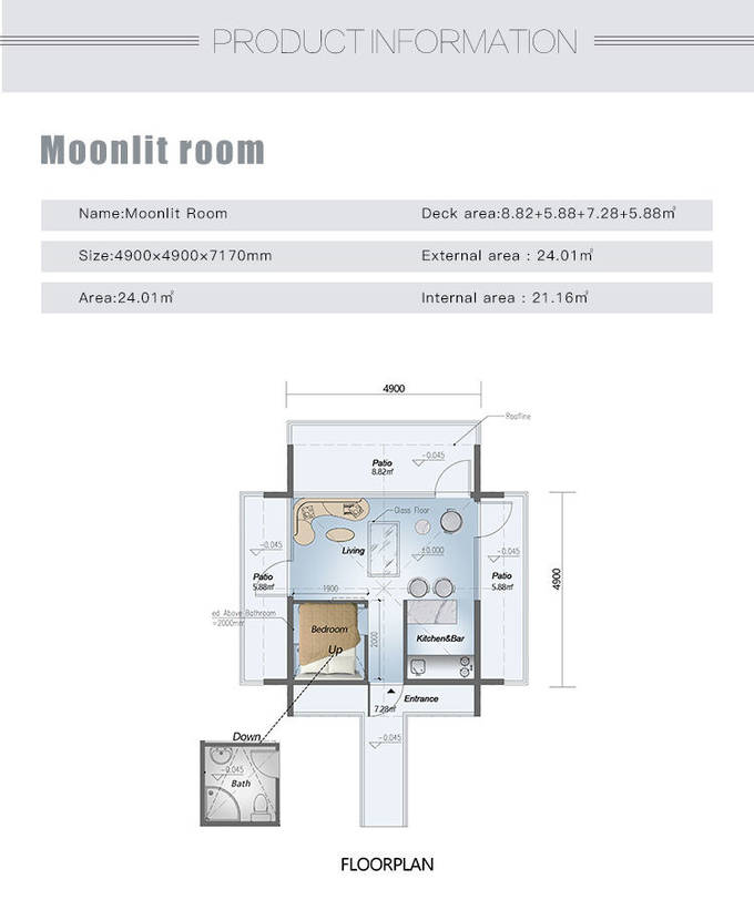 Prefab Garden Studio Light Steel Frame Modular Home Home For Airbnb