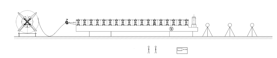 Easy Operate Automatic Floor Decking Forming Machine High Precision Fully Automatic