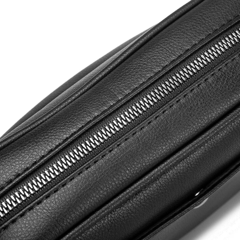 Black Microfiber Cell Phone Cross-body Pouch Male Side Sling Cross Bag Men Leather Messenger Bag For Men