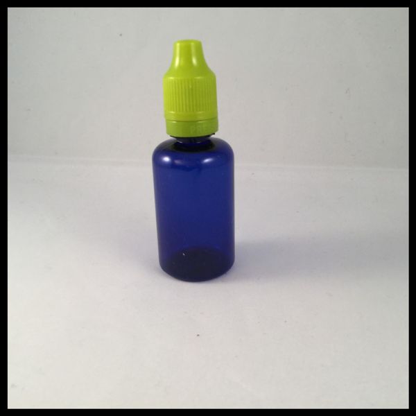 Blue 30ml Plastic Bottles PET Dropper Bottles E Cig Liquid Bottles