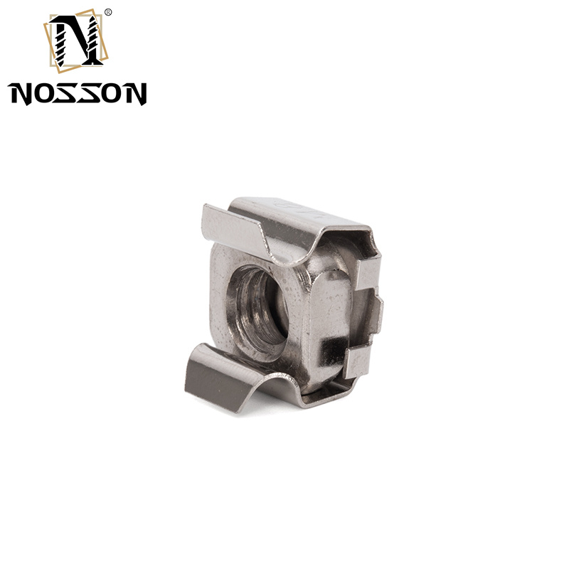 Metric Measurement System Carbon Steel Stainless Steel Square Lock Cage Nuts for Panel Decorative Fasteners
