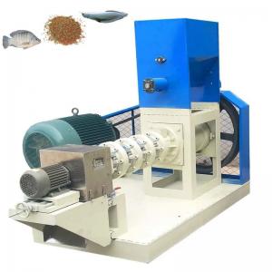 Buy cheap 50-2000Kg/H Floating Fish Feed Extruder Dry Single Screw Sinking Fish Feed Machine product