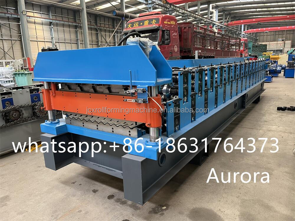 New Double Layer Trapezoidal And Corrugated Profile Steel Roofing Sheet Roll Forming Machine Roof Tile Making Machine