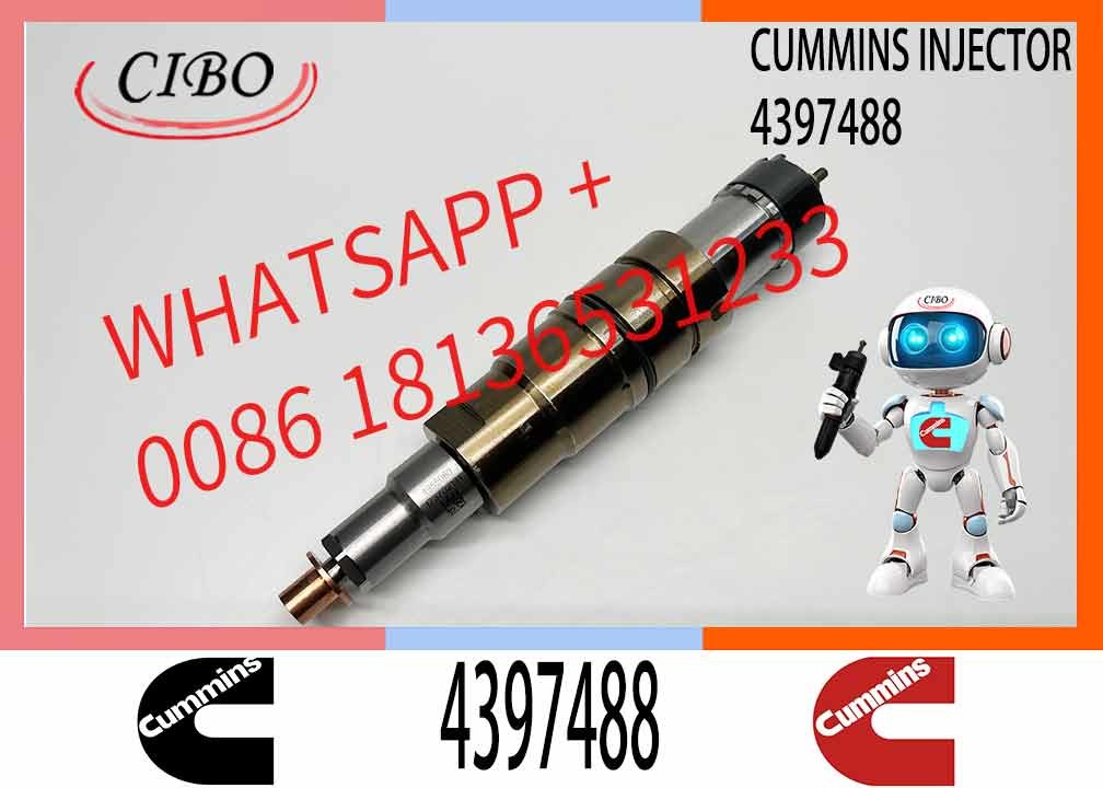 NINE Brand Hot Sales Diesel Engine Parts 4397488 Common Rail Injector 4397488