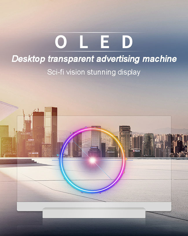See Through OLED Screen Android Transparent Digital Screen Interactive
