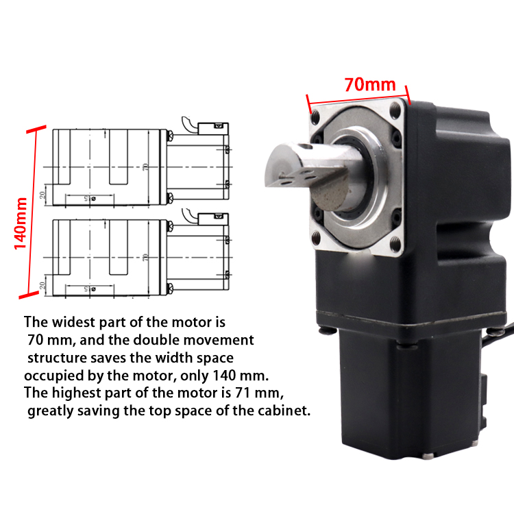 1800rpm 40W Brushless Servo Motor IE2 24 Volt Servo Motor
