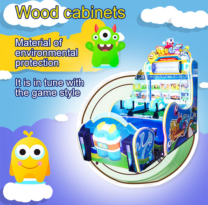 Monster Adventure Water Shooting Arcade Game Ticket Machine