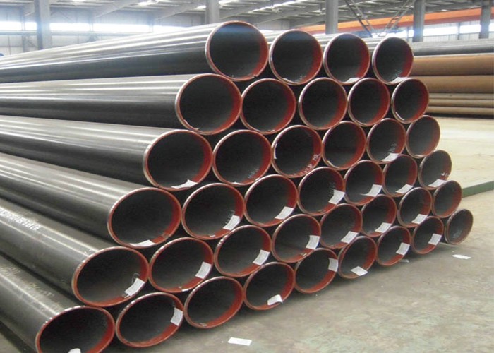 Welded Mild Steel ERW Seamless Pipe Black Color Customized Size For Funitures