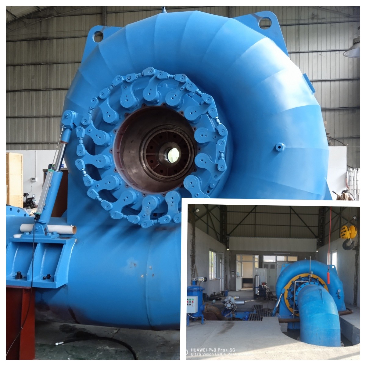 Rated Water Head from 20m to 300M Impeller Francis Turbine Generator Stainless Steel