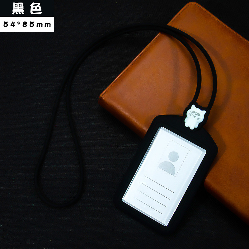 Professional Silicon Card Holder with Lanyard Neck Strap BPA Free