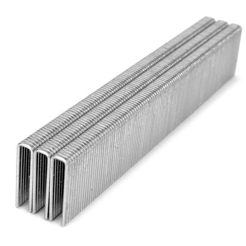 U Type 18 Gauge Staples 5.7 mm Crown Narrow 90 Series 22mm Air Gun Staples Galvanized