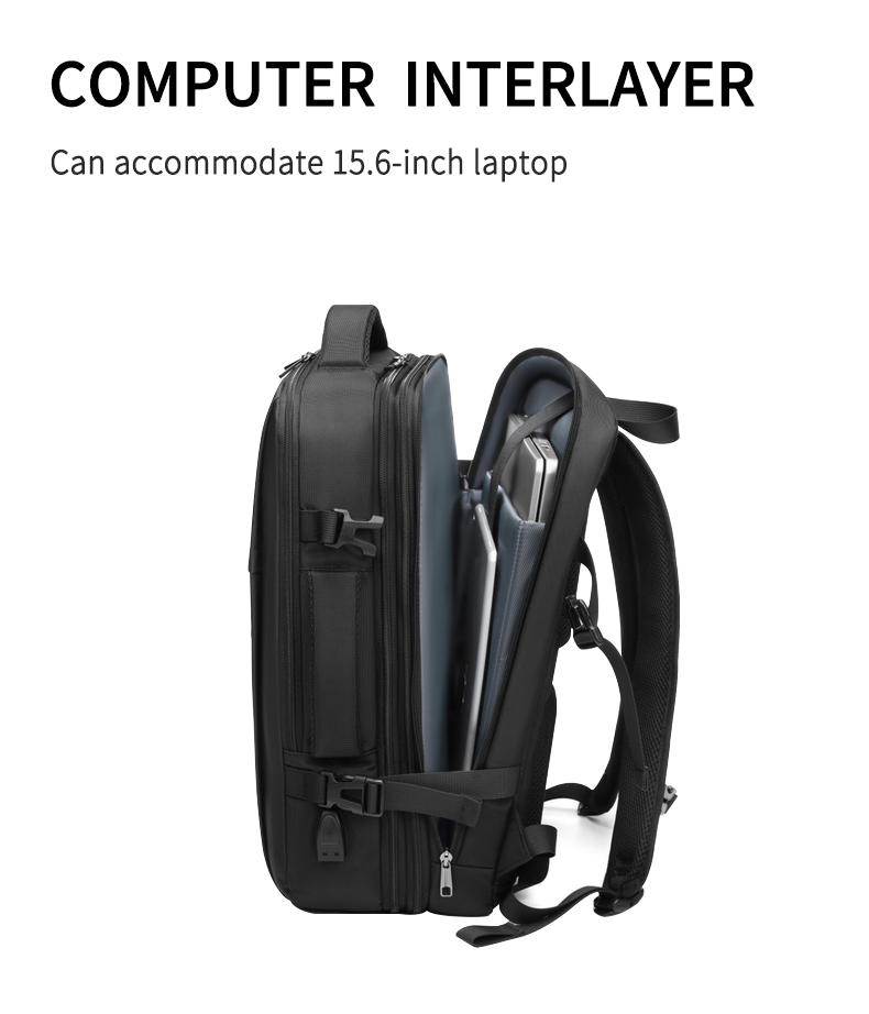 Factory wholesale New large capacity raincoat backpack business travel laptop backpack bag men