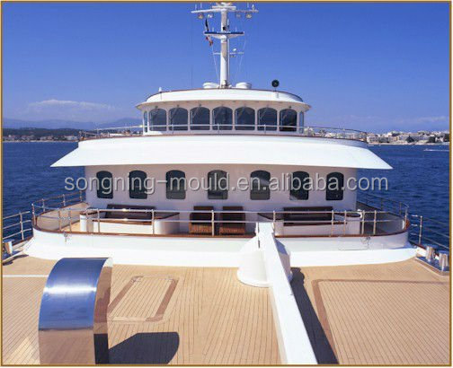 Outdoor Synthetic Teak Wood Floor for Boat Resistant to Sea Water Corrosion and Wear