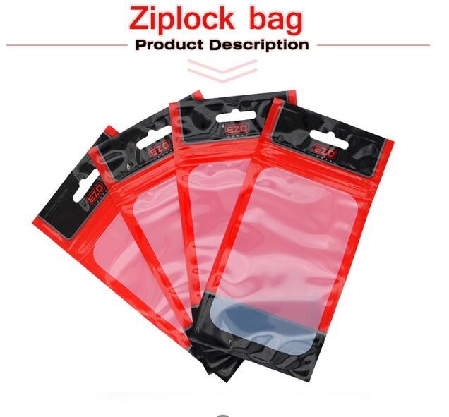 High Quality mobile accessories bags for mobile case /zipper plastic mobile phone packaging bag