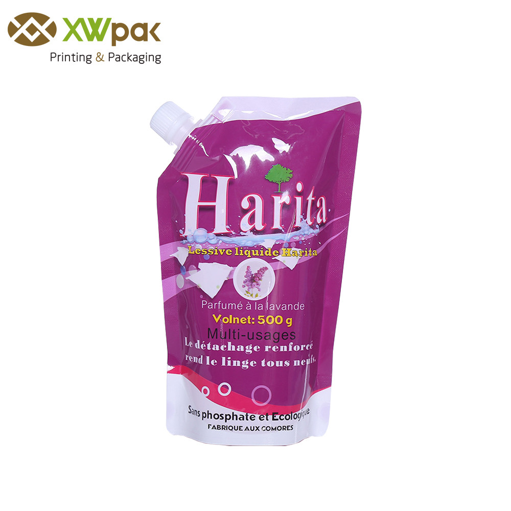Customized Color Spout Pouch Bag Liquid Products Packaging Aluminium Foil