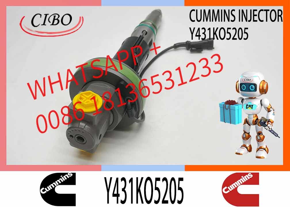 Construction Machinery Parts Fuel Injector For QSK19 Diesel Y431KO5205 Y431K05420 Y431KO5417 For CUMMINS Diesel Engine