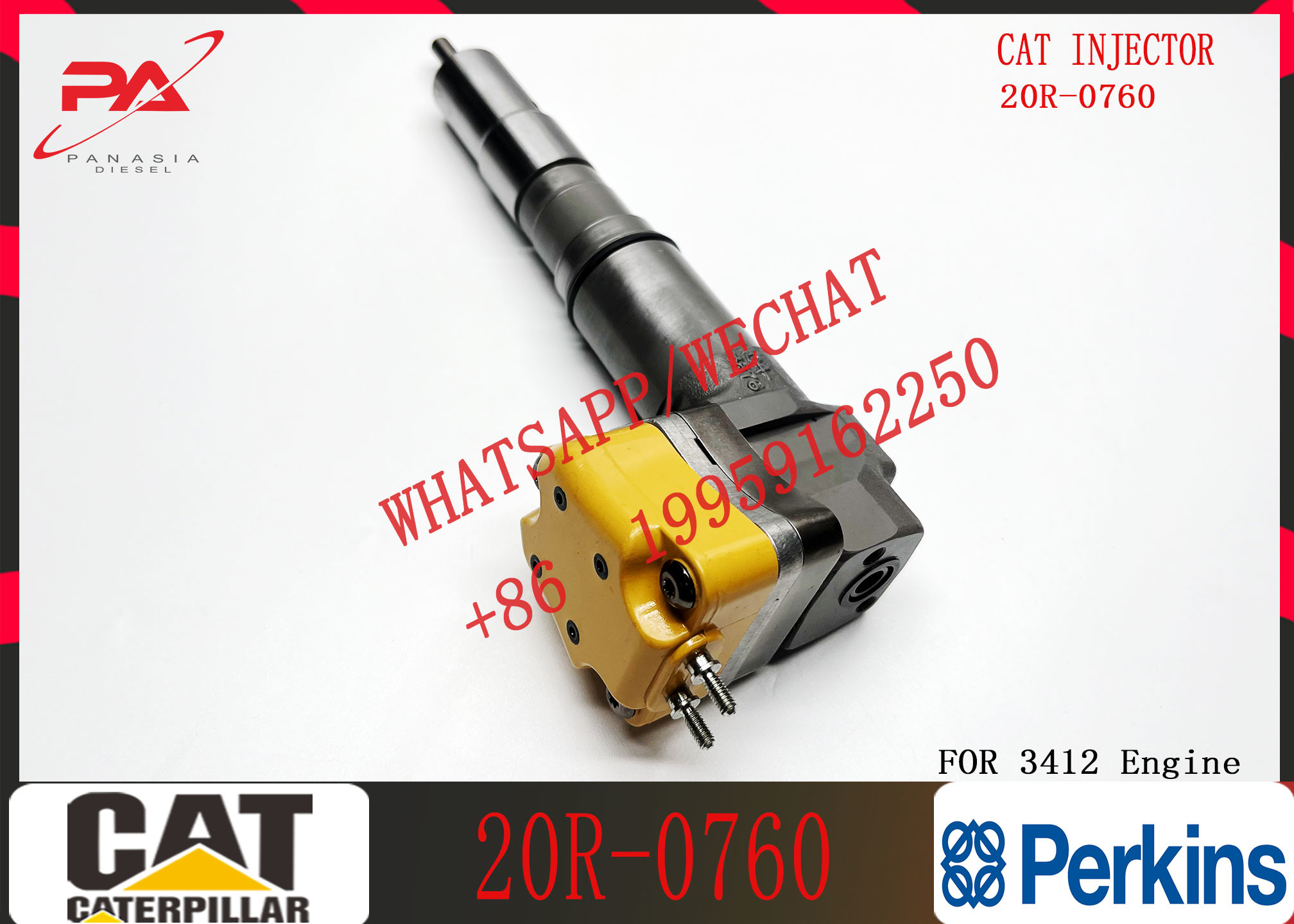 construction Diesel Fuel Injector 179-6020 20R-0760 156-3895 204-2467 232-1167 173-4059 10R1262 for 3412 Engine