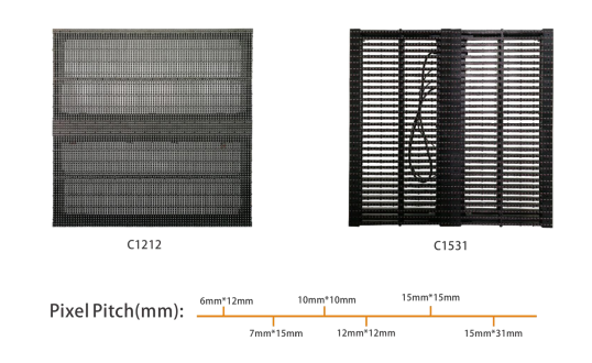 Longvision Led Curtain Screen Mesh Display P7.8 P10 P15