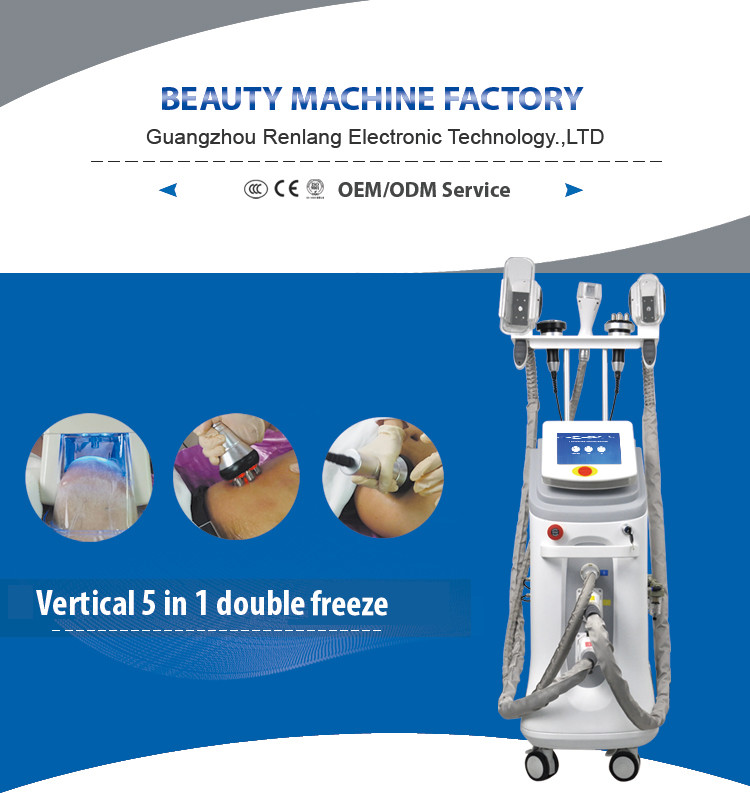 Large Dual Handle Cryolipolysis Vacuum Machine 360 Fat Freeze
