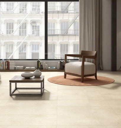 Indoor Ceramic Wall Tiles 24 X 24 Inches , Beige Color Marble Floor Tiles