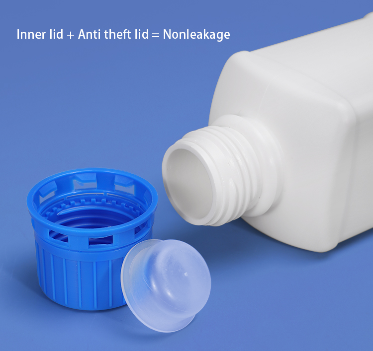 Narrow Mouth Chemical Reagent Bottle Lab 16oz 500ml Plastic Containers With Lids