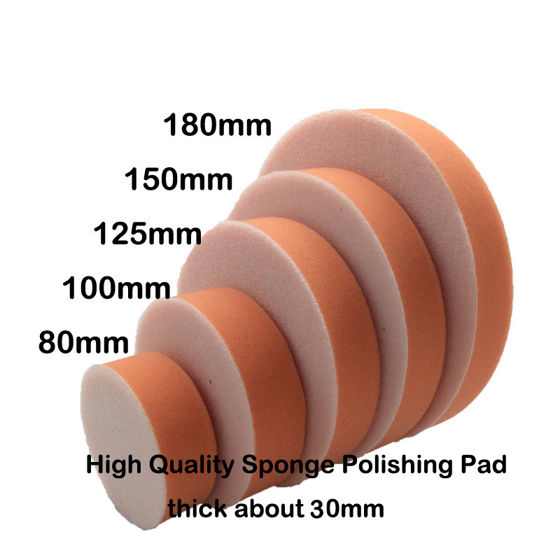 High Durability Red Car Polishing Pads For Rotary And Dual Action Polishers
