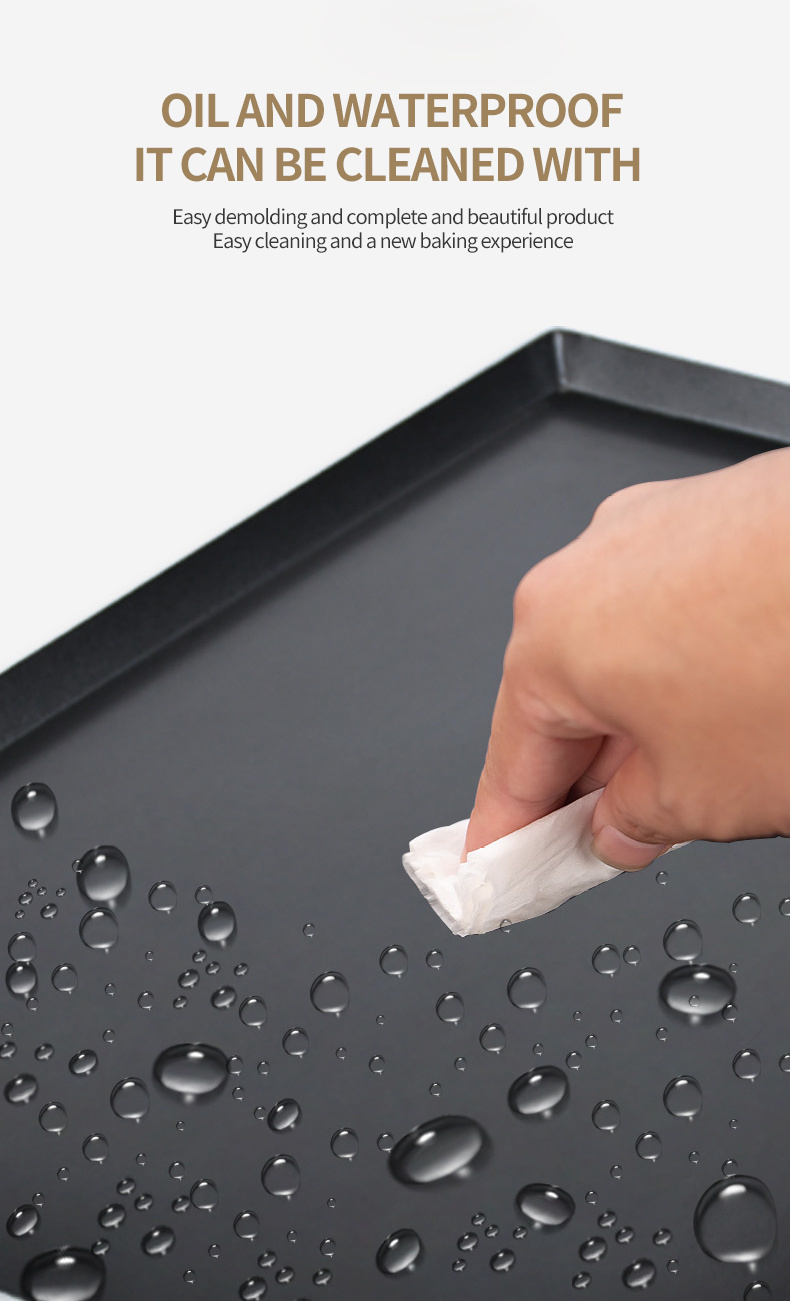 Customization Wholesale Kitchenware Baking Pan Non Toxic Stainless Steel Oven Tray Bread Baking Tray