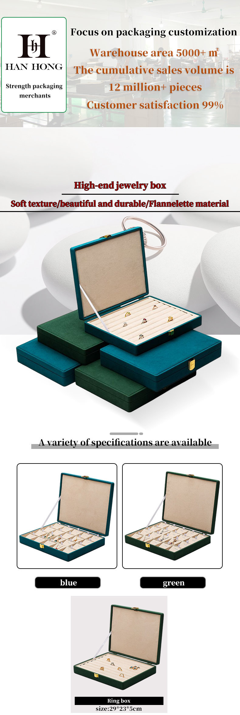 Portable PU Leather Travel Jewelry Box for Blue Earrings Stud Earring Case Organizer