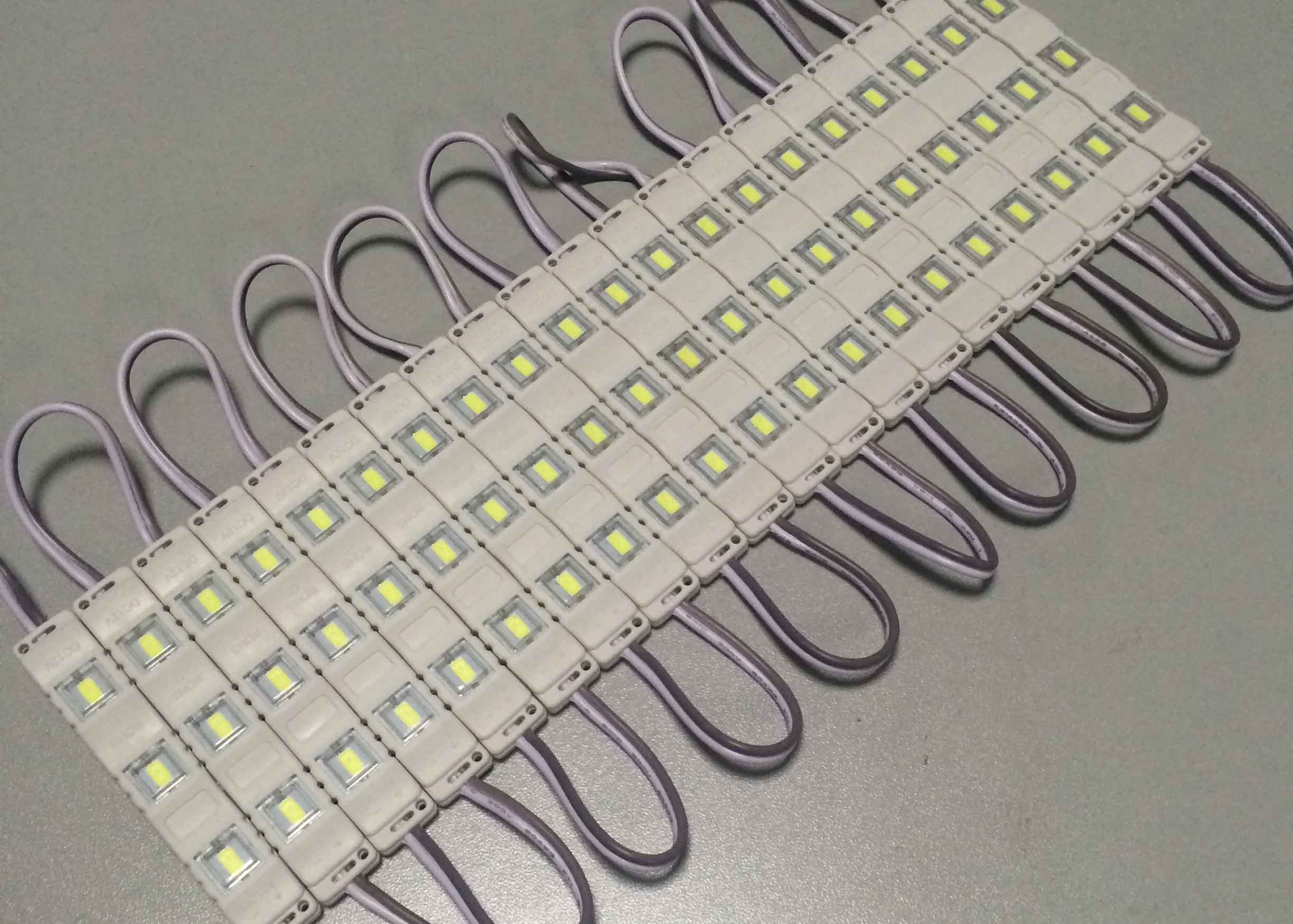 SMD LED Module High Brightness Strong Adhesive Back Tape Module 3 LEDs Per Module for Commercial Sign
