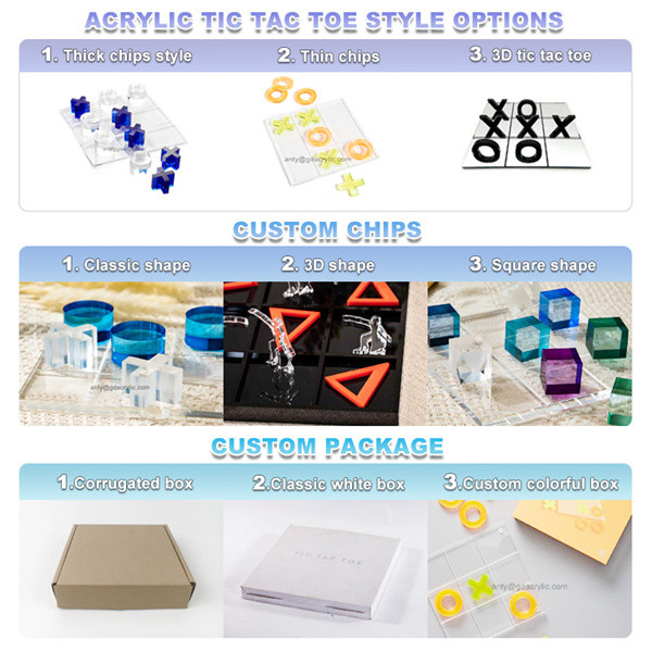 Classic White and Black XO Game Board Set Decoration