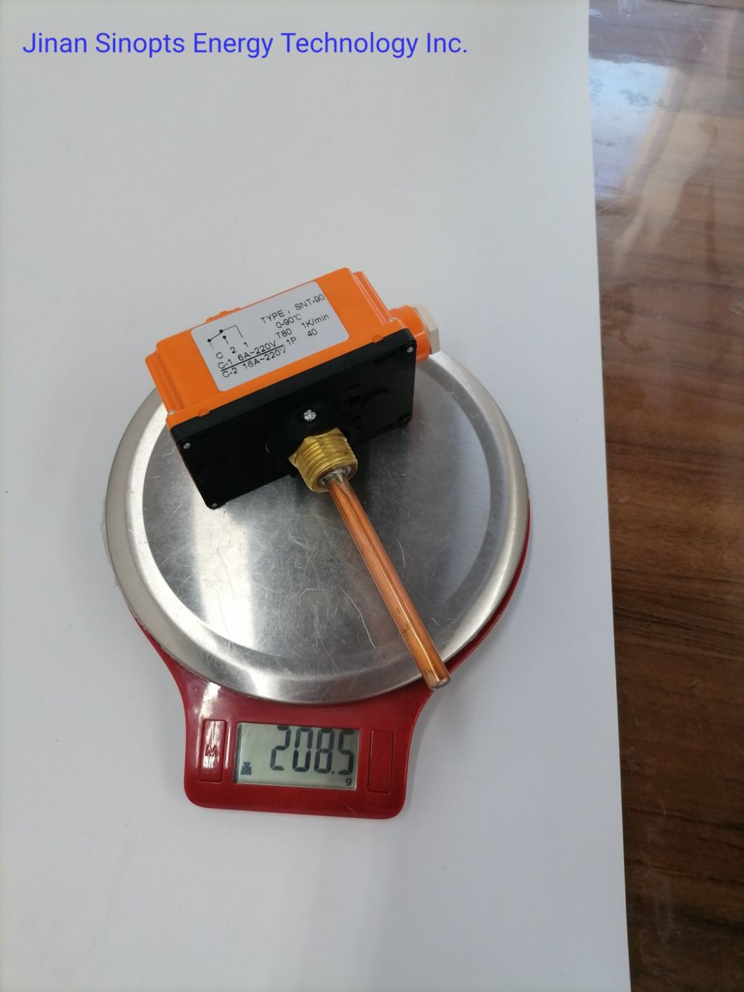 High Quality Boiler Heating Pipe Bimetal 0-90 Celsius Thermostatic Gas Valve
