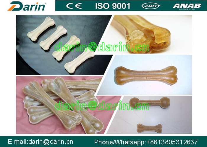 Pet Rawhide Dental Care Snacks Making Machine / pet food processing line