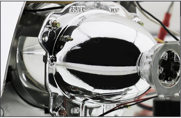 CH26S 3.0inch Square Crystal angel eye Bixenon Car hid xenon projector kit