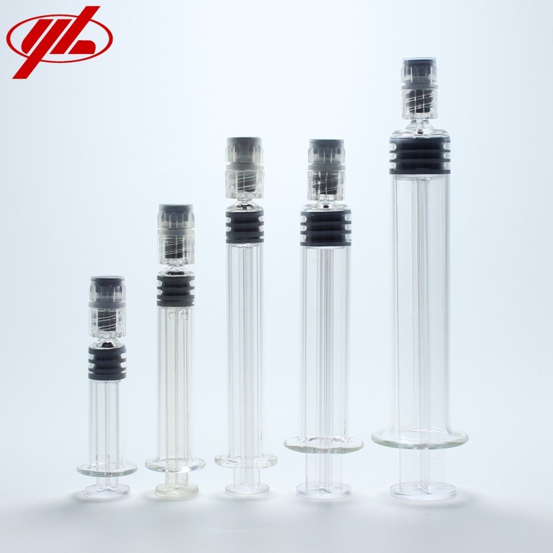Prefilled Glass Syringe Meddical Or Cosmetic Glass Prefilled Syringe
