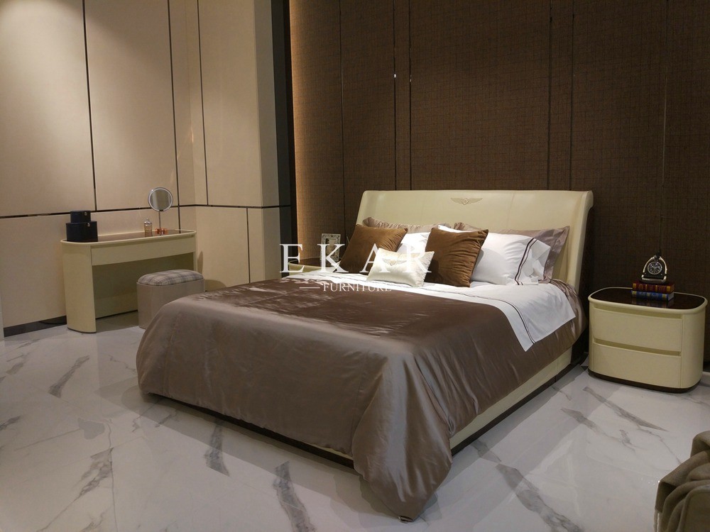 Furniture Stores Full Size White Headboard King Bed W001B10